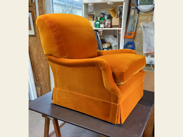 Armchair upholstery