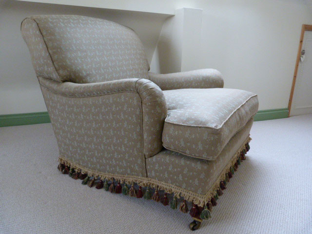 Large Dalby armchair with down cushions