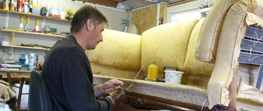 Middleton-Bray Upholstery - upholsterers specialising in Howard & Sons sofa restoration and Howard armchair upholstery