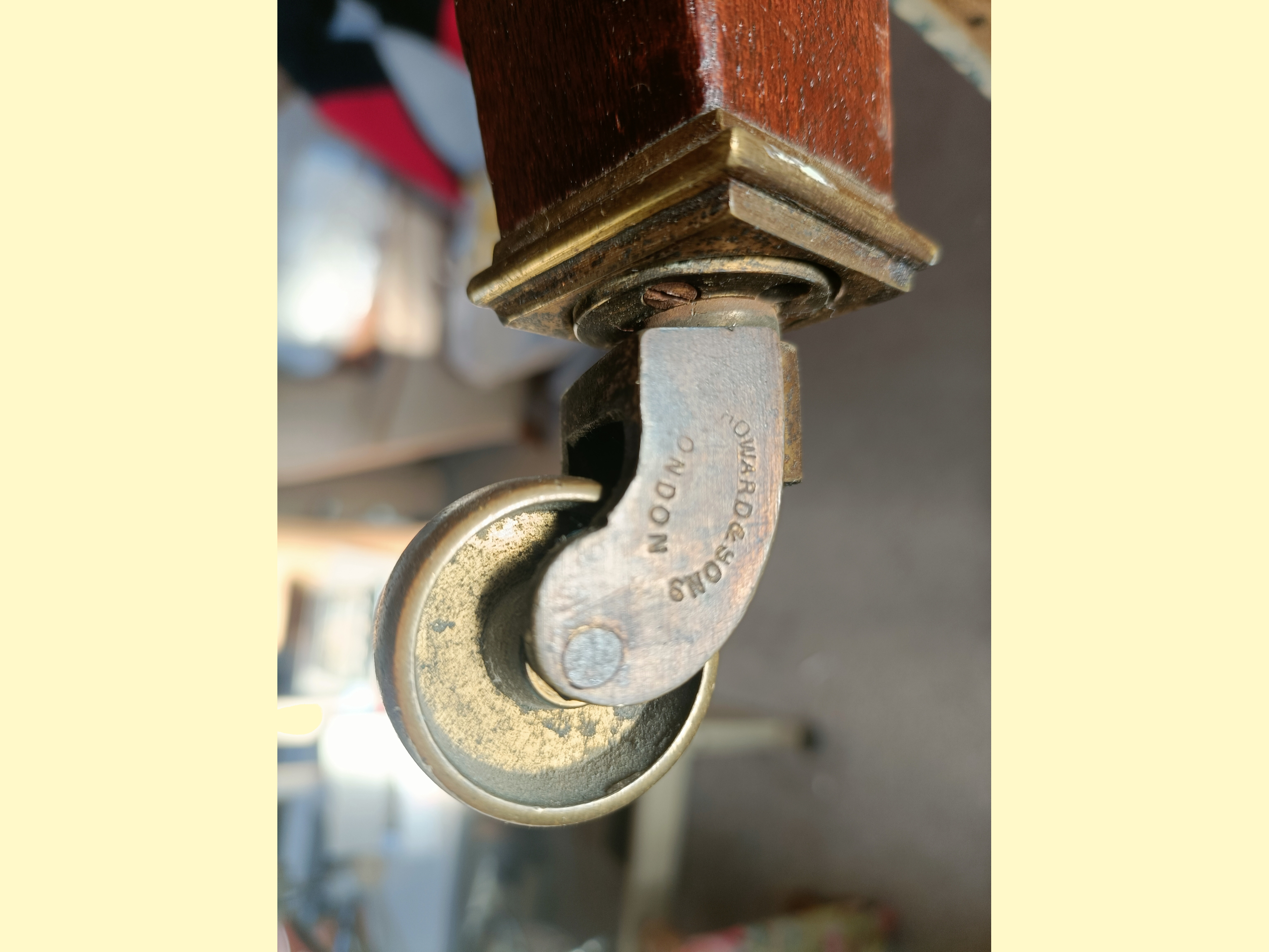 Reupholstered Howard & Sons library chair with eupholstered