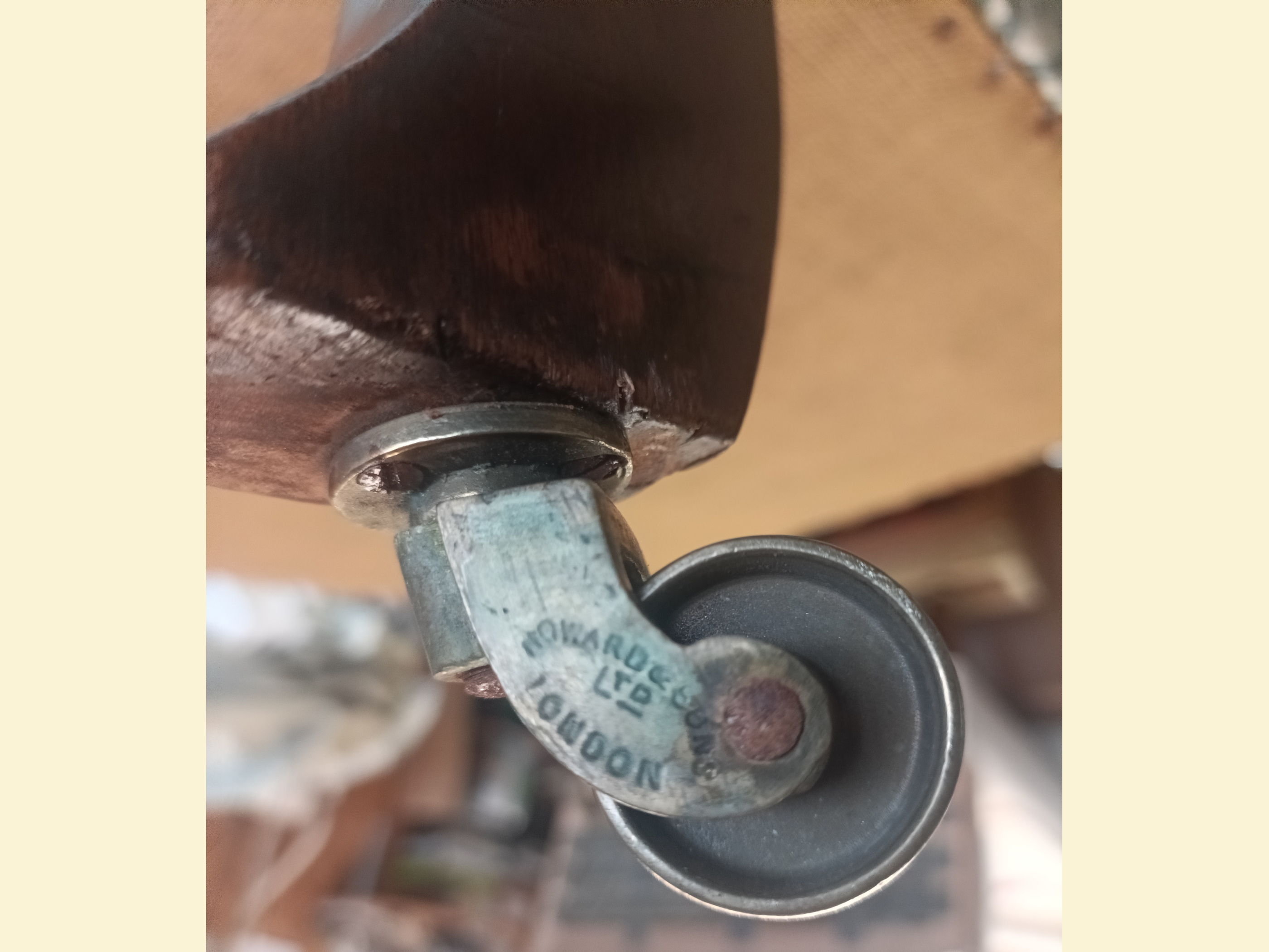 Reupholstered Howard & Sons library chair with eupholstered