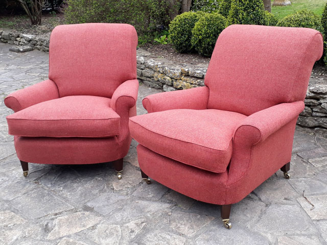 Made to measure small armchairs, upholsterers near Cirencester Gloucestershire